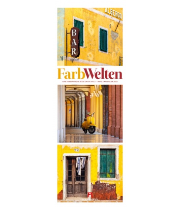 Wall calendar FarbWelten - Weltreise Triplet-Kalender 2022