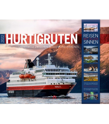 Wandkalender Hurtigruten - Norwegen Kalender 2022