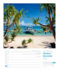 Nástěnný kalendář Sny o cestování - týdenní plánovač / Reiseträume - Wochenplaner Kalender