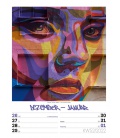 Wandkalender Street Art - Wochenplaner Kalender 2022