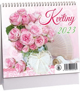 Table calendar Květiny mini 2023