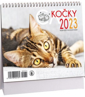 Table calendar Kočky mini /s kočičími jmény/  2023