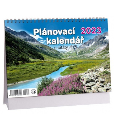 Stolní kalendář Plánovací s citáty - Příroda 2023