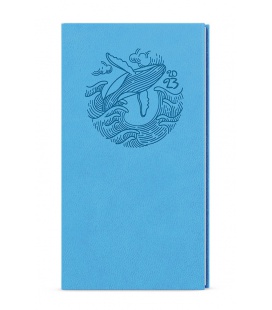 Weekly Pocket Diary -Jakub - Vivella s ražbou - light blue - Velryba 2023