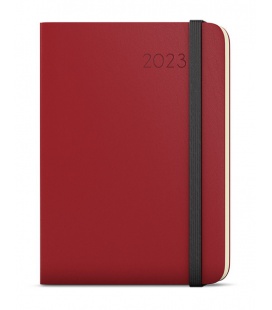 Weekly Diary A5 with notes - Zoro - Hemingway - burgundy, black 2023