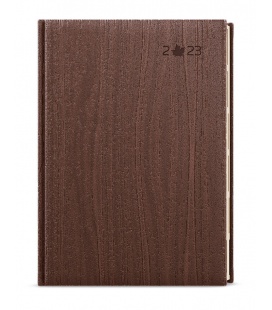 Daily Diary A5 - Ctirad s výsekem - wood - brown 2023