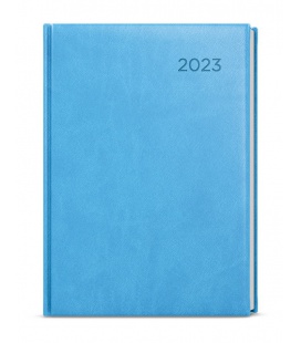 Daily Diary A5 - David - vivella - light blue 2023