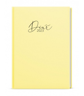 Daily Diary A5 - David - PASTELO - yellow 2023