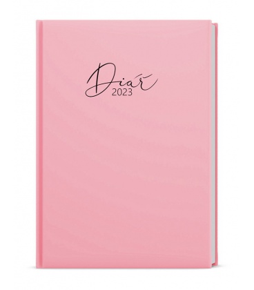 Daily Diary A5 - David - PASTELO - pink 2023