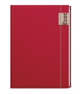 Daily Diary A5 - David - denim - red 2023