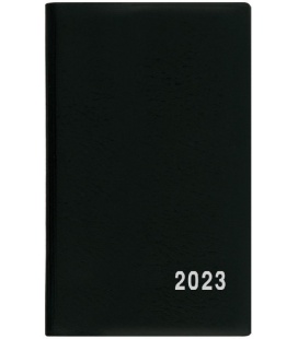 Fortnightly Pocket Diary - Alois - PVC - black 2023