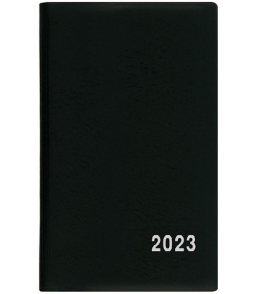 Pocket-Terminplaner vierzehntägig - Alois - PVC - schwarz 2023