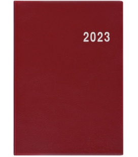 Fortnightly Pocket Diary - Ladislav - PVC - burgundy 2023