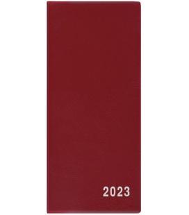 Monthly Pocket Diary - Xenie - PVC - burgundy 2023