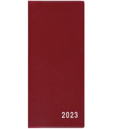 Monthly Pocket Diary - Xenie - PVC - burgundy 2023