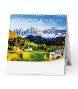 Table calendar IDEÁL - Příroda, hory, řeky, jezera… 2023