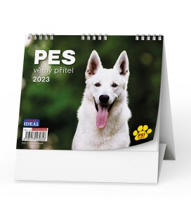 Table calendar IDEÁL - Pes - věrný přítel /s psími jmény/ 2023