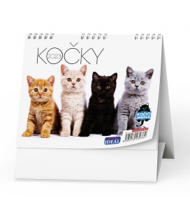 Table calendar IDEÁL - Kočky /s kočičími jmény/ 2023
