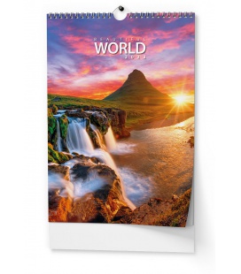 Wall calendar Beautiful world - A3 2023