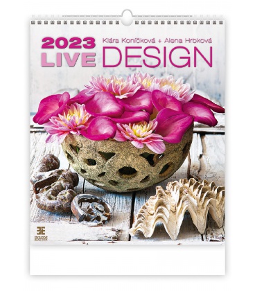 Nástěnný kalendář Live Design 2023