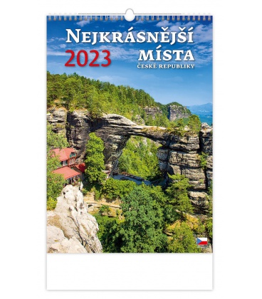 Wall calendar Nejkrásnější místa ČR 2023