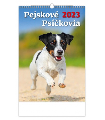 Wall calendar Pejskové/Psíčkovia 2023
