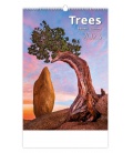 Nástěnný kalendář Trees/Bäume/Stromy 2023