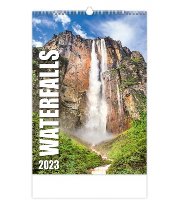 Nástěnný kalendář Waterfalls 2023