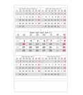 Wall calendar Grey 5 monthly / Pětiměsíční šedý 2023