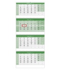 Wall calendar Green 4 monthly - folded  / Čtyřměsíční GREEN/Štvormesačný GREEN 2023