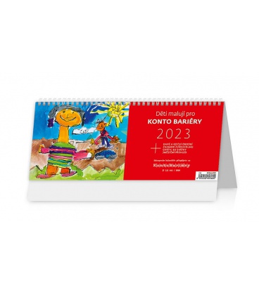 Table calendar Děti malují pro Konto Bariéry 2023