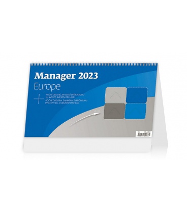 Tischkalender Manager Europe 2023