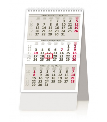 Table calendar MINI tříměsíční kalendář ČR/SR 2023