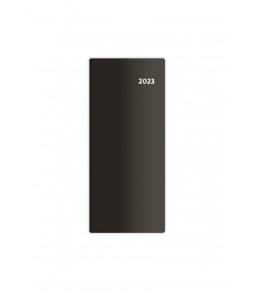 Pocket diary monthly PVC - Torino black 2023