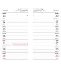 Pocket diary fortnightly PVC - Torino burgundy 2023
