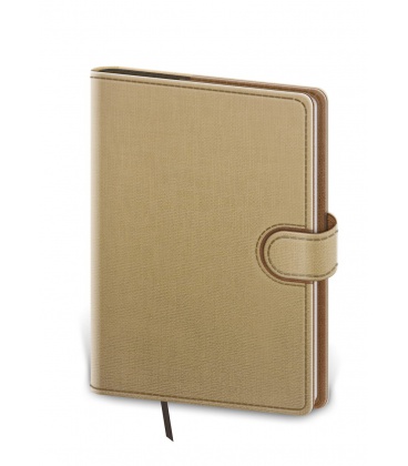 Daily Diary A5 Flip - beige, brown 2023