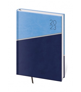 Daily Diary A5 Line - blue 2023