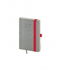 Weekly Pocket Diary New Praga - dark grey, red 2023