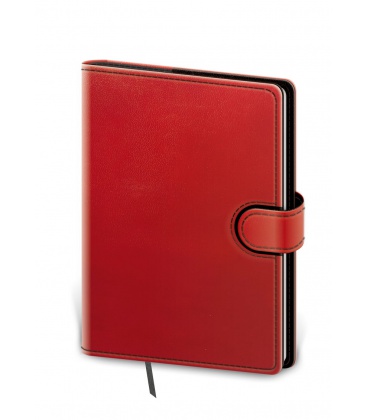 Notepad - Zápisník Flip A5 lined - red, black 2023