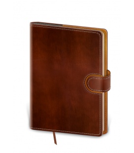 Notepad - Zápisník Flip B6 lined - brown, brown 2023