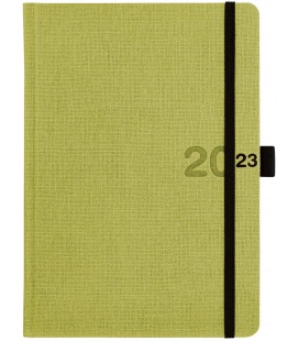 Daily Diary A5 Canvas green, black 2023