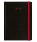 Daily Diary A5 Neon black, red 2023