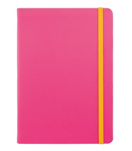 Notebook A5 G-Notebook no.3 - tmavá pink, yellow 2023