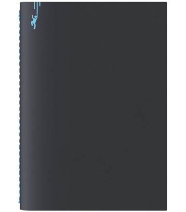 Notebook A5 Pop black, blue 2023