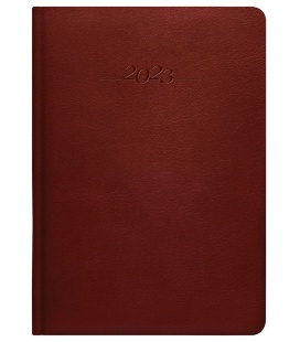 Daily Diary A5 slovak leather Carus brown 2023