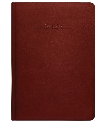 Daily Diary A5 slovak leather Carus brown 2023