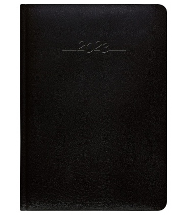 Daily Diary A5 slovak leather Carus black 2023