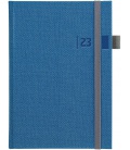Diář týdenní A5 slovenský Tweed modrá, šedá 2023