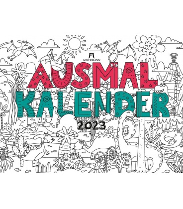 Wall calendar Ausmalkalender im Grossformat 2023