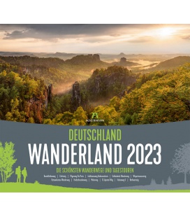Wall calendar Deutschland Wanderland - Die schönsten Wanderwege Kalender 2023